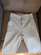 Damskie szare długie jeansy SINSAY rozmiar 34 [XS]