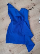 Sukienka polska marka nifiko fashion 36 chabrowa