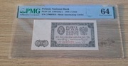 Polska 2 złote z 1948 roku w PMG 64