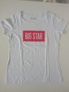 Big Star damska biała koszulka t-shirt z nadrukiem r S