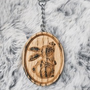   Drewniany brelok Zajączek Wielkanoc