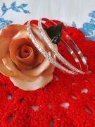 SREBRNA BRANSOLETKA KOŁO KÓŁKO Z WZOREM CUDNA 