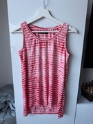 Reserved Czerwono-biały top w paski bez rękawów rozmiar M