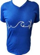 Koszulka Gildan Softstyle z 'Kitesurfing Heart Beat and Waves' L Royal Blue