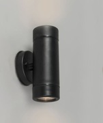 Dwukierunkowa lampa elewacyjna  tuba czarna