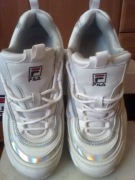 Buty fila RAY białe z holograficznym paskiem rozm 39 FILA