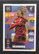 Match Attax EXTRA 2025/26 RIO NGUMOHA nr.298 ( Liverpool ) CLUTCH KIDS