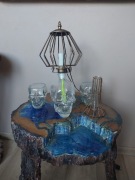 Idealny prezent, lampka, karafka czaszka+szklanki