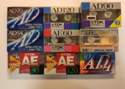 Nowe kasety magnetofonowe Sony TDK Maxell Denon Axia AML Panasonic 