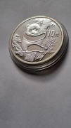 Chiny 10 YUAN 1987r. Panda. Ag 925