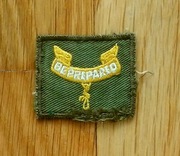 USA AMERYKAŃSKA NASZYWKA PATCH SKAUTÓW BE PREPARED LATA 60