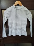 Biały Golf w złote kropki Bawełna h&m 134/140 (13)