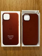 2x etui iPhone 14 Plus Leather Case Brązowy MagSafe ESR Krystec