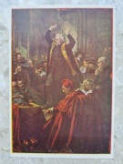 Pocztówka - obraz "Kazanie Skargi" Jana Matejki