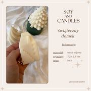 Świeca domek, święta, prezent, urodziny, dekoracja