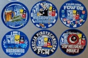 Vlepki koła 7,5 cm, Lech Poznań, FC Wągrowiec + gratisy 