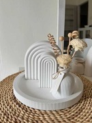 Zestaw Prezentowy z Gipsu Ceramicznego – Biały | Wosk Sojowy