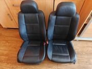 Przednie czarne skórzane fotele do BMW E46 ( sedan/ Touring )