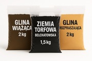 Zestaw glin i ziemi 24kg Wędkarstwo wiążąca, rozpraszająca, torfowa 