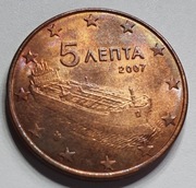 5  euro centy  2007  Grecja