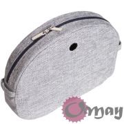 Szary organizer do Obag MOON LIGHT struktura plecionka granat wkład OMAY