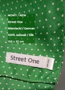 Street One  Niemiecki  Damski lekki szal jedwabny, 100% Jedwab, 150 x 32 cm
