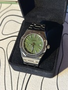 Zegarek Seiko Mod Royal Oak NH35 zielona tarcza