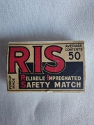 Zapałki kolekcjonerskie RIS . 
