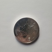 Srebrna moneta bulionowa 2019 kanadyjski liść klonowy próba 9999