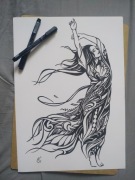 Rysunek: dziewczyna - cienk - blok t. A3, 250 g/m2