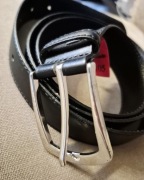 Idealny stan Pasek skórzany Pierre Cardin czarny – rozmiar 105 44-46