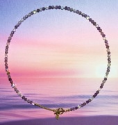 Naszyjnik z Cudownym Medalikiem Lilla e Oro, ametyst, srebro