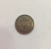 20halerzy1893Austrio-Węgry st.b.dobry, śr22,w3,6g
