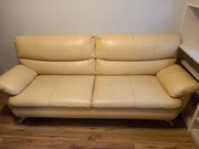 Sofa beżowa ekoskóra