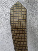 Krawat Test-Ink złoty brąz Adam Collection vintage używany