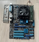 Płyta główna ASUS M5A78L/USB3 + AMD Phenom II X4 955 + 12 GB RAM DDR3