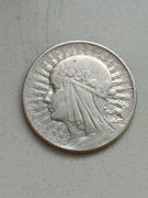 5 zł 1932r Ze znakiem mennicy- Rzadka.