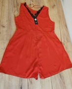 Kombinezon F&F czerwony z koronką – nowy z metką 