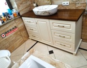 Komoda pod Umywalke StyLova  Biały Dąb Londyn Blat Dąb PRODUCENT BEKAS