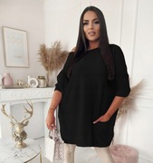 NOBIS sweter Hera oversize czarny z kieszeniami 149 zł