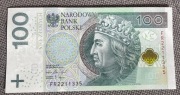 Banknot kolekcjonerski 100 zł FR2211335
