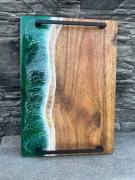 Deska do serwowania z drewna akacji z żywicą GreenWaves
