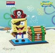 Klocki wzór LEGO SPONGEBOB Spongebob Kanciastoporty PAN KRAB Hit Prezent