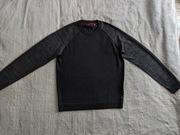 Szary melanż elegancki bawełniany jedwabny sweter Ted Baker M jak nowy