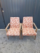 Retro fotele z PRL-u dwie sztuki 