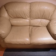 Skorzana kanapa dwuosobowe