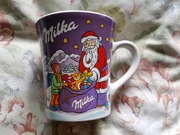 Milka duży świąteczny kubek kolekcjonerski nr 9 Mikołaj 
