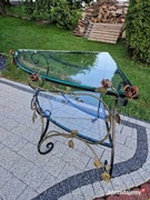 Stolik kawowy + narożnik elementy kute