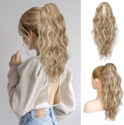 Flufymooz Przedłużenie kucyka 45cm syntetyczne miodowa blondynka