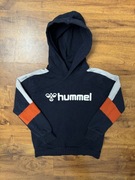 Bawełniana bluza z kapturem granatowa Hummel rozmiar 116 cm